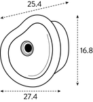 organic bird house 25cm marrone castagna